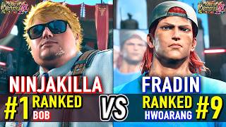 T8 🔥 NINJAKILLA (#1 Ranked Bob) vs FRADIN (#9 Ranked Hwoarang) 🔥 Tekken 8 High Level Gameplay