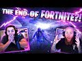 THE END OF FORTNITE?! *LIVE EVENT REACTION* - FT. DRLUPO, CLOAZKY & COURAGEJD