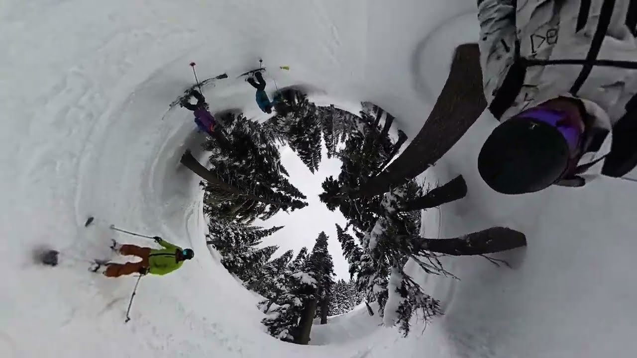 Insane 360° Snowboard Tree Run | Whistler Blackcomb (Symphony/Adagio)