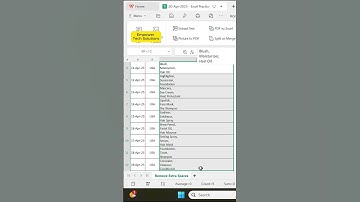 How to Remove Extra Spaces from Table Rows | #excel #exceltips #exceltricks #ets #exceltutorial