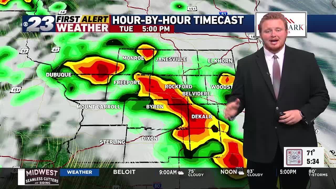 Tracking another chance of showers and storms Tuesday across the ...