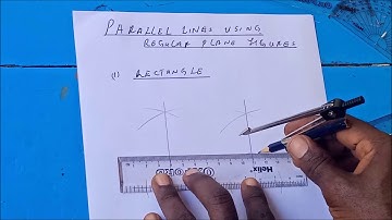 Construction of parallel lines using regular polygons- rectangle