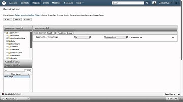 CRM Tutorial - Matrix bericht in Sugar erstellen