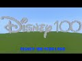 Minecraft Disney 100 Years Logo Pixel Art Tutorial