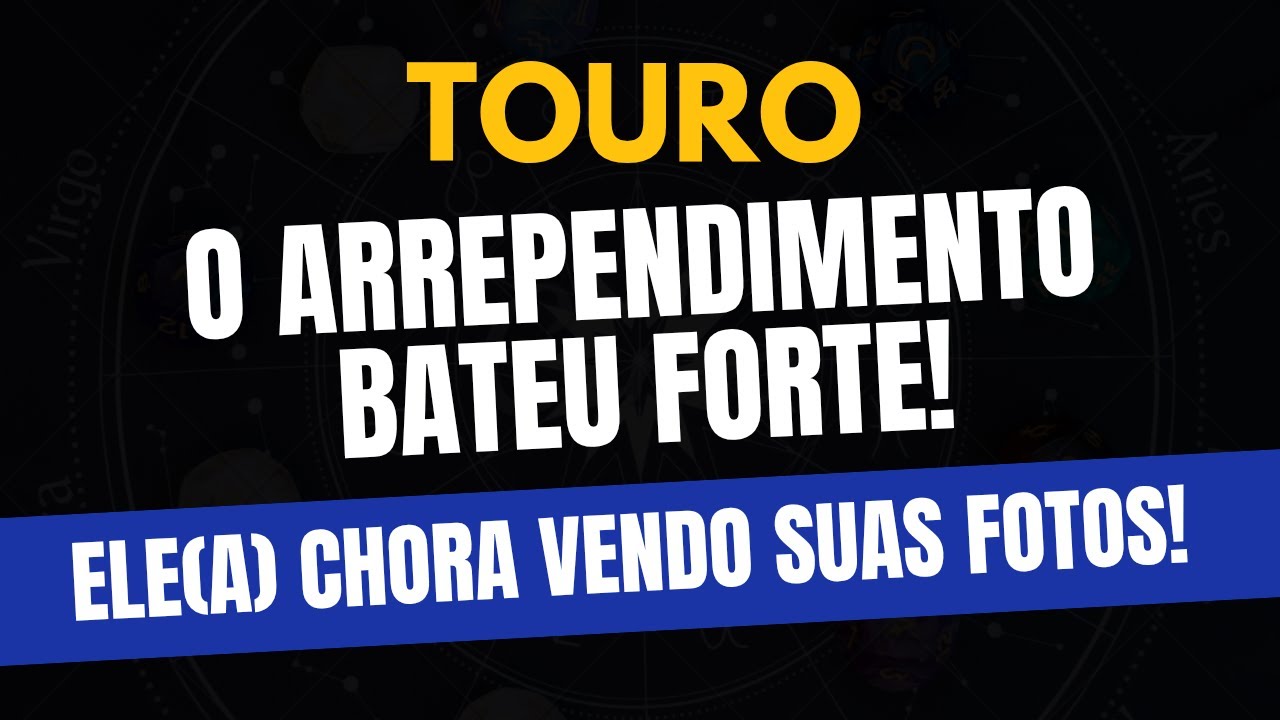 ♉️TOURO: Ele(a) Chora Vendo Suas Fotos! O Arrependimento Bateu Forte!