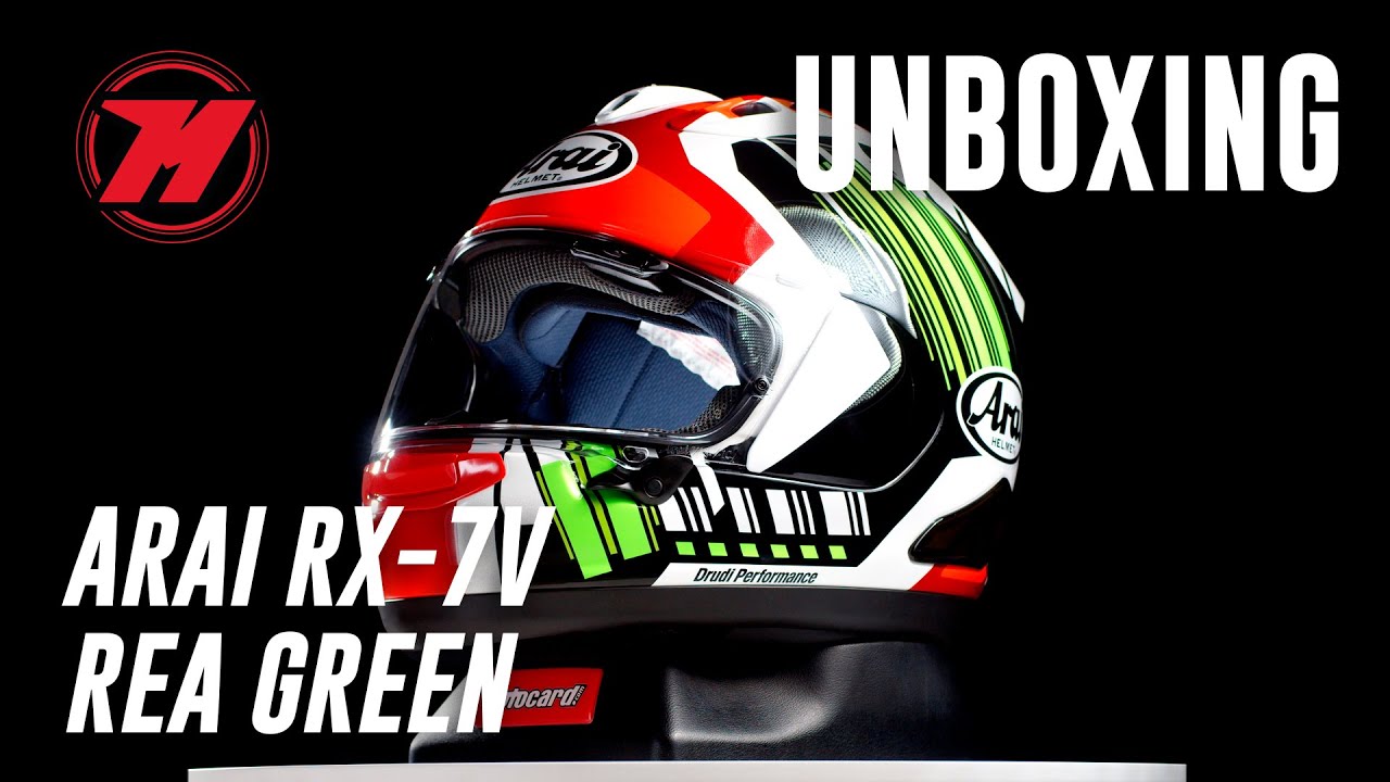 Unboxing Arai RX-7V Rea Green 💚 - YouTube