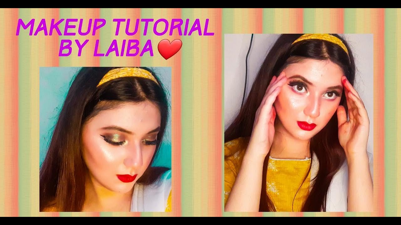 MAKEUP TUTORIAL//MAKEUP WITH YELLOW DRESS - YouTube
