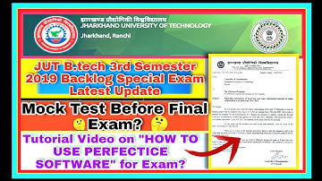 Mock test for Jharkhand Btech 3rd Semester Backlog Special Exam 2019 | JUT Latest update | SBTE  jut