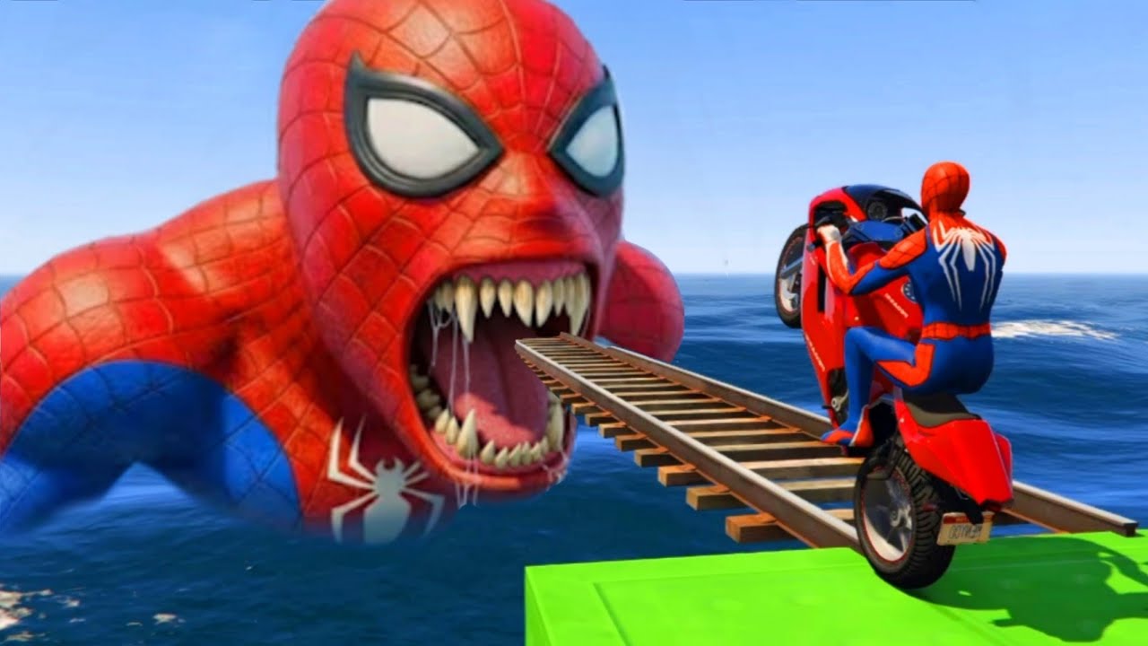 Spiderman vs Batman سبايدر مان ضد باتمان ضد آيرون مانvs Superman | GTA 5 Superheroes Funny Gameplay.