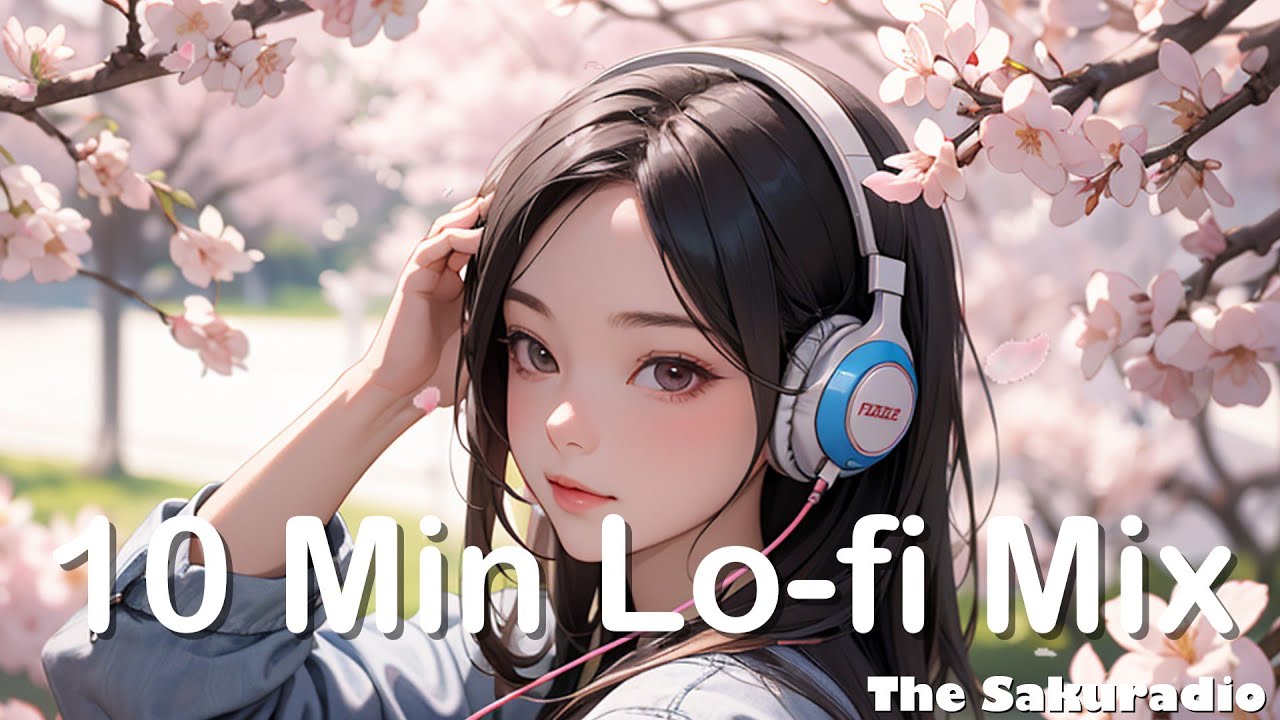Whispering Sakura Stream🌸|10min Lo-fi Chill Mix with Nature Sounds