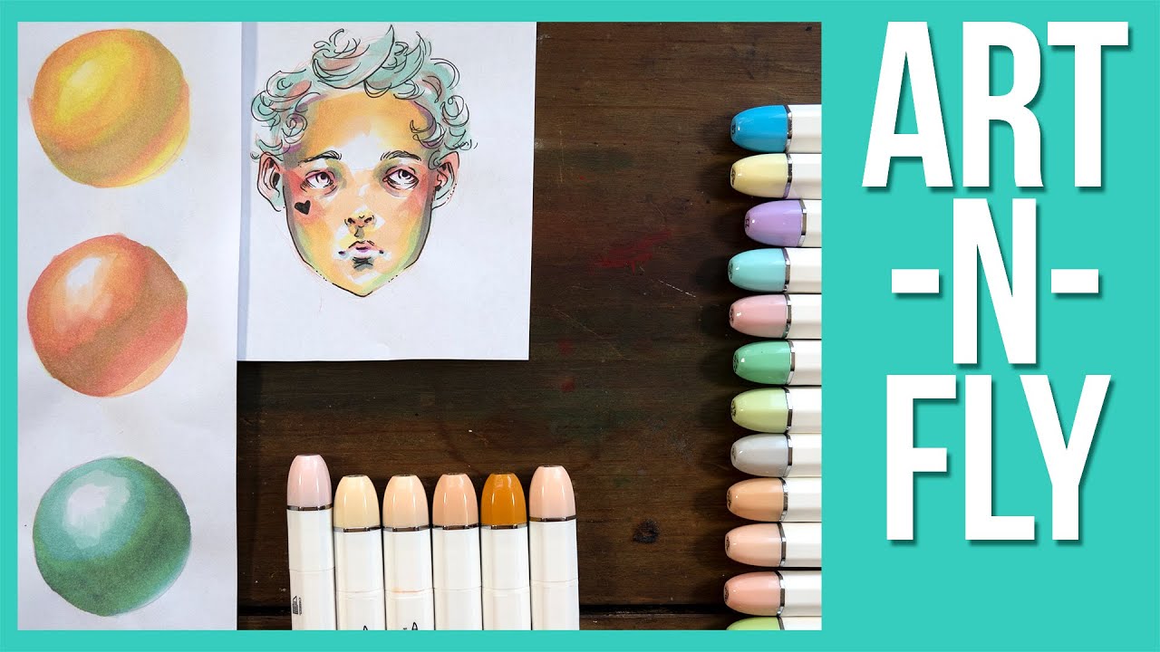 Art N' Fly Alcohol Markers - Pastel + Skin Tone Sets! - Youtube