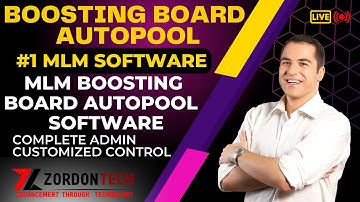 Boosting Board Autopool New MLM Software with Unique Features || Full Customized || zordontech