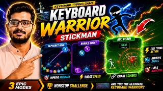 Keyboard Typing Game | Keyboard Warrior Stickman | typing game | keyboard warrior | stick man game screenshot 1
