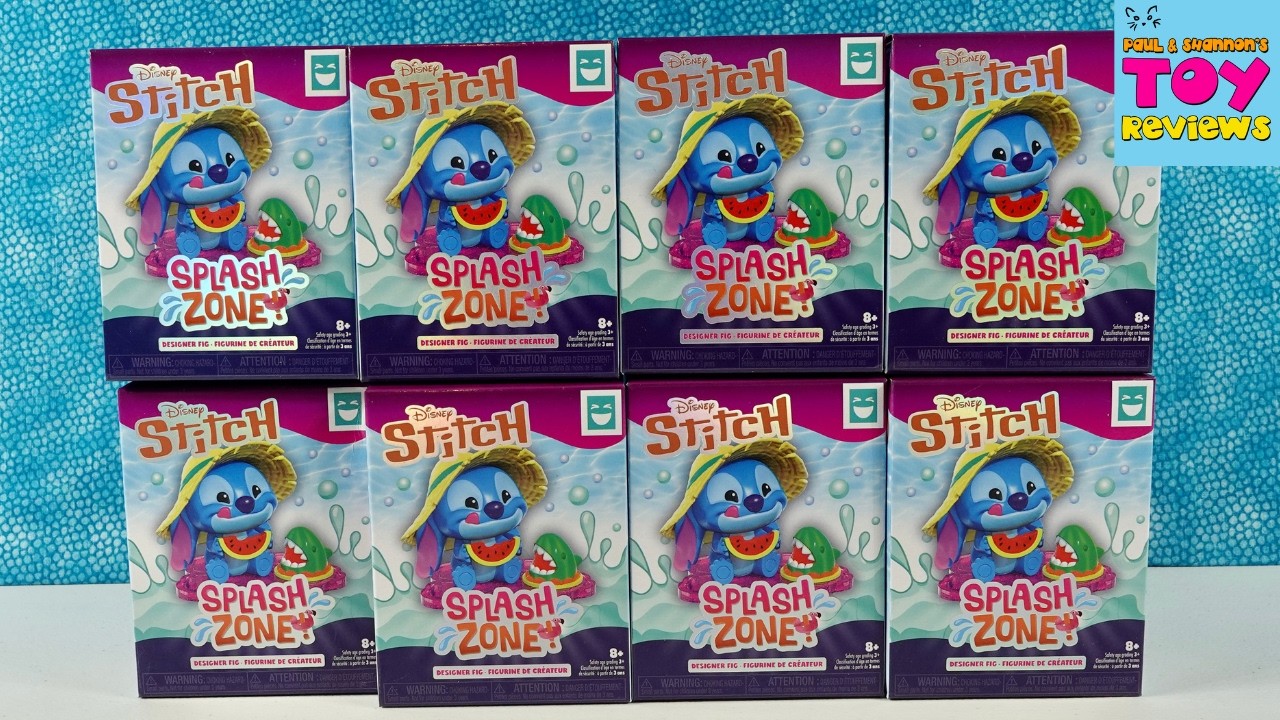 Disney Stitch Splash Zone Happy Haul Blind Box Figure Unboxing