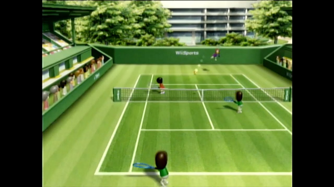 Beating Champion Elisa (Level 2000) in Wii Sports Tennis Best of 3