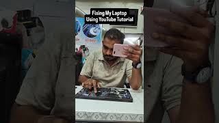Fixing My Laptop Using YouTube Tutorial Funny 😂😂 #laptoprepair #laptops #datarecovery