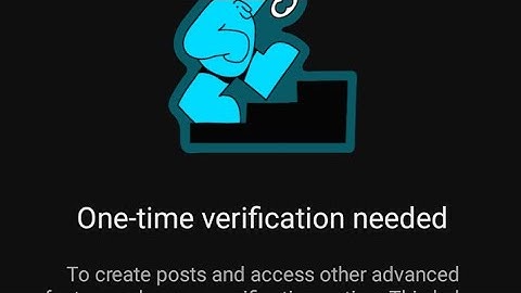 1fe het One time verificationneeded youtube | Create a post kaverification kaise kare #verification