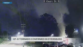 NWS confirms tornado touched down in Dyersburg Tuesday