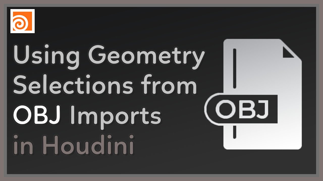 #99 Using Geometry Selections from OBJ Imports in Houdini - YouTube