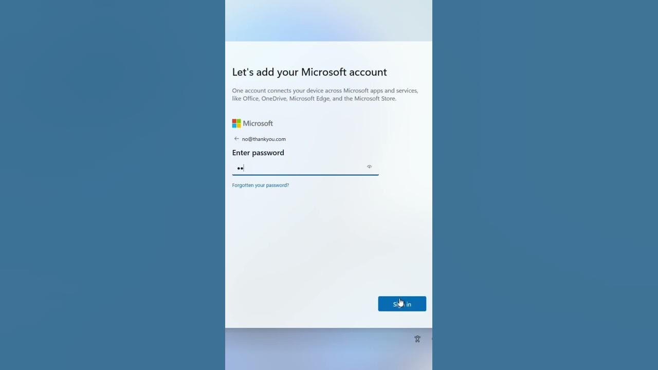 Windows 11 without a microsoft account youtube