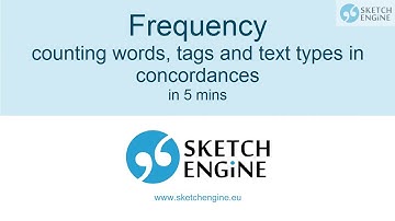 Counting frequency from a concordance