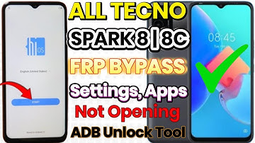Tecno Spark 8c FRP Bypass Android 12 2025 | Tecno (KG5K) Instellingen, Apps openen niet ADB-ontgr...