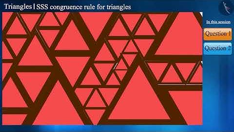Side-Side-Side criterion of congruent triangles (SSS criterion) | Part 2/3 | English | Class 9