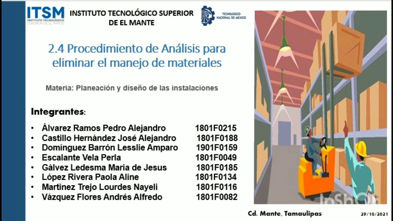2.4 Proceso para eliminar el manejo de materiales - YouTube