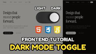How To Make a Dark Mode Toggle | Frontend Tutorial