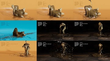 Houdini - MPM Solver - Sand/Water experiments