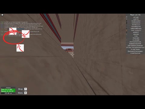 Playing CS:GO surf in roblox.