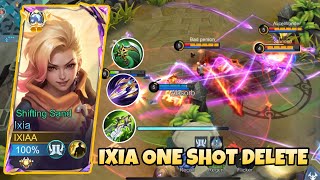 IXIA ONE SHOT DELETE TUTORIAL | TOP 1 GLOBAL BUILD | IXIA BEST BUILD 2024 | MOBILE LEGENDS by IXIAA 644 views 3 months ago 11 minutes, 4 seconds