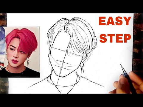 BTS Drawing // Park Jimin Drawing BTS // BTS