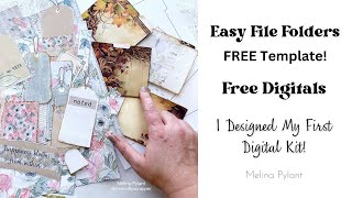 UPDATE ON MAMA EASY FILE FOLDERS WITH THE FRIDAY FREEBIE I DESIGNED MY FIRST DIGI KIT SCOOPS