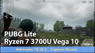 PUBG Lite AMD Ryzen 7 3700U Vega 10 Test
