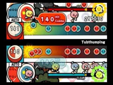 【太鼓の達人 TDM】Tubthumping（むずかしい・２人用譜面）【オート動画】