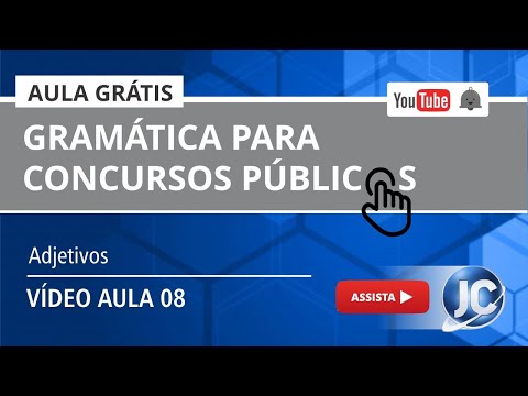 Aula Grátis - Português Gramática - Adjetivos - (videoaula 08)
