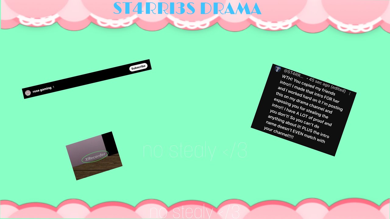 EXPOSING @rose gaming for stealing my friends intro!!