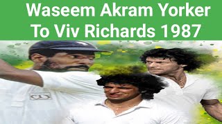 Wasim Akram Vs Viv Richards   My 1st World Cup