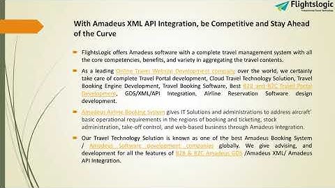Amadeus API Integration PHP | FlightsLogic