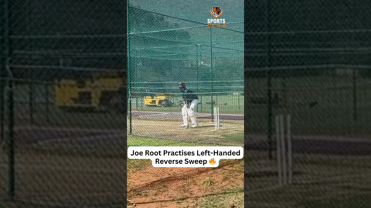 Joe Root Practises Left-Handed Reverse Sweep | Joe Root bats left-handed | IND vs ENG 