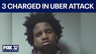 Three suspects charged after brutal attack on Chicago Uber driver, police say