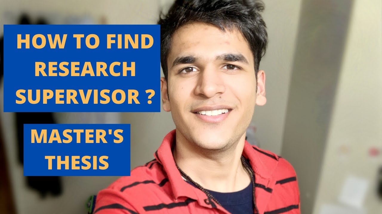 how to find a research supervisor