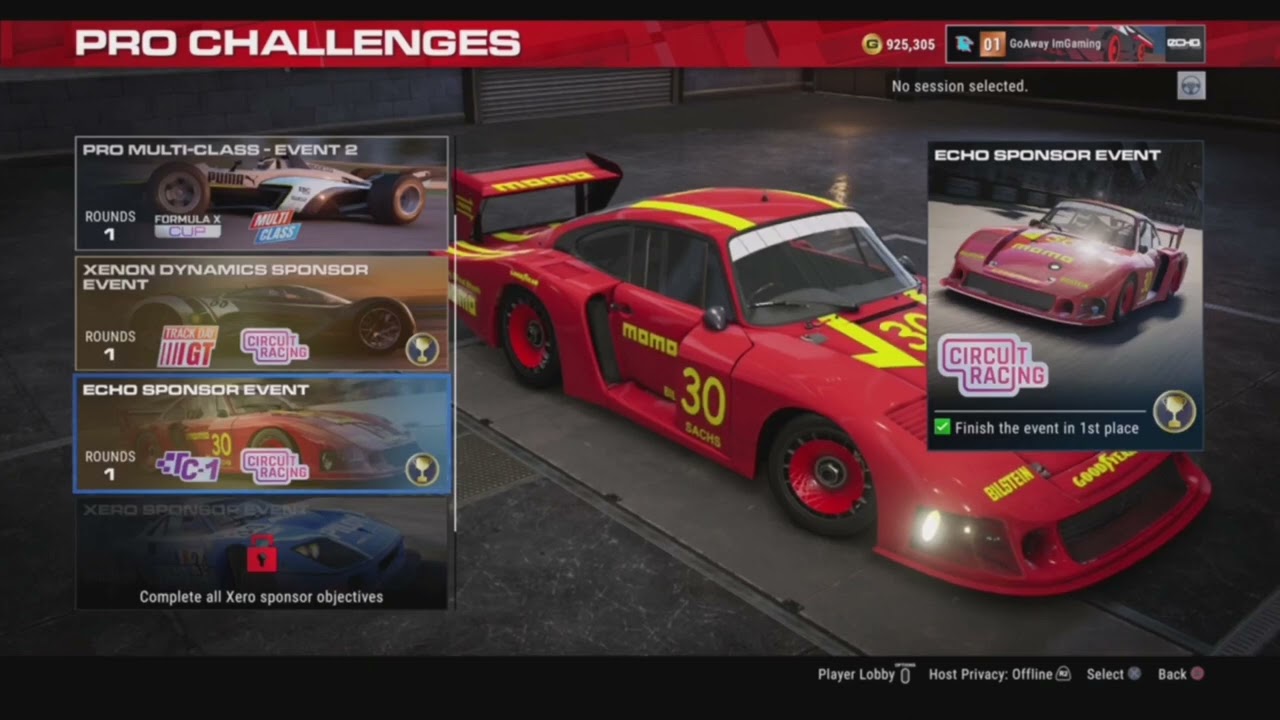 Grid Legends - Insert Joke Here Trophy Guide + Porsche 935 Moby D