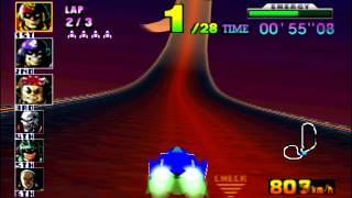 F-Zero X N64 Walkthrough - Fire Field