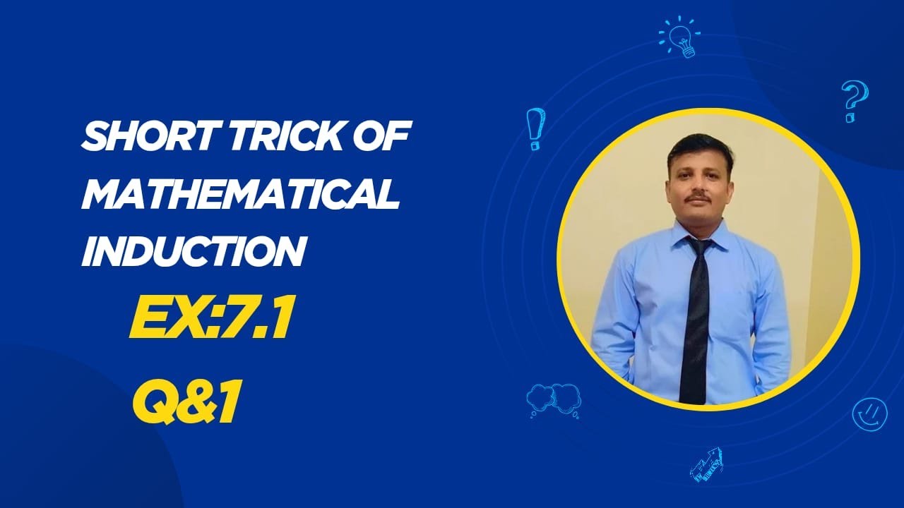 short trick  of mathematical induction |,Mathematical Induction | , |SIR AYYAZ ALVI |
