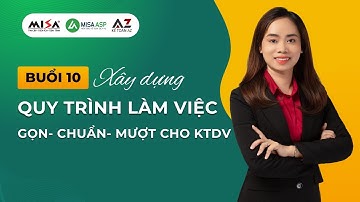 Buổi 10. Xây dựng quy trình làm việc chuẩn cho KT dịch vụ