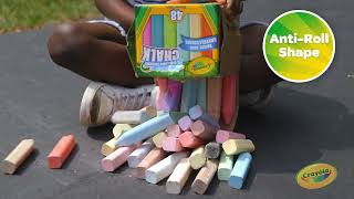 Crayola Outdoor Sidewalk Chalk Product Demo Video