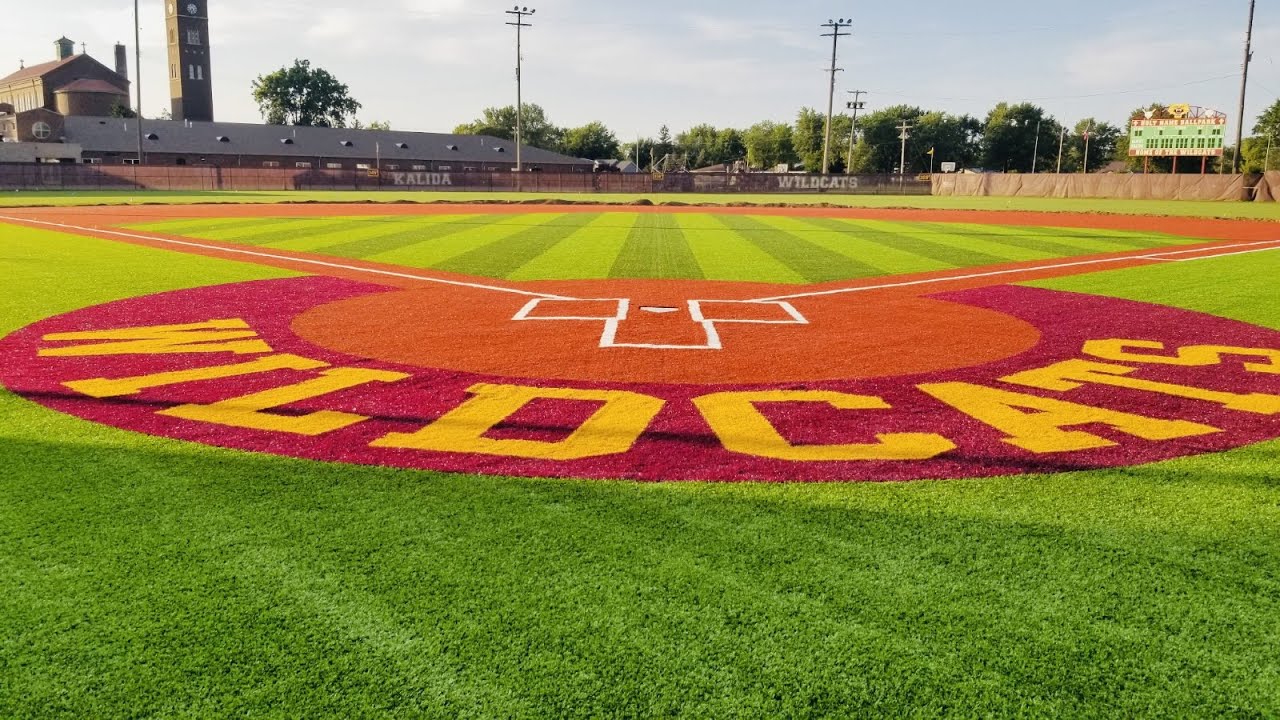 Kalida, Ohio Synthetic Baseball Turf Project 2021 Maumee Bay Turf