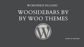 WordPress Plugins: WooSidebars by Woo Themes